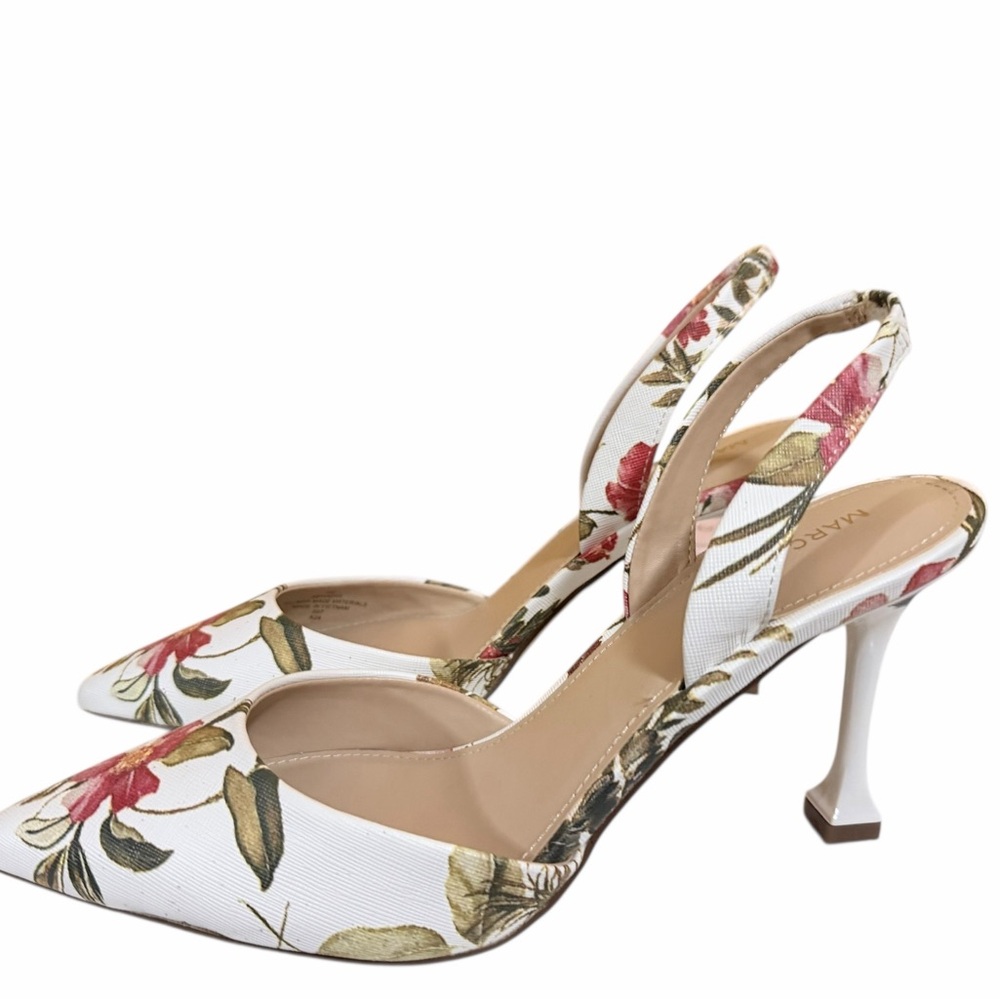 🌼💜NWOT MARC FISHER Floral Slingback Heels
